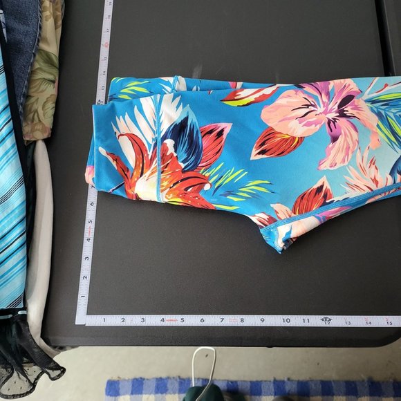 Fila Sport Womens Tropical Floral Activewear Leggings Size Small Athletic Active - Picture 7 of 11